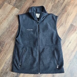 Columbia Fleece Vest Black Men's Size Small